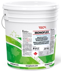 Monoflex, elastomeric bituminous single-component
waterproofing mortar